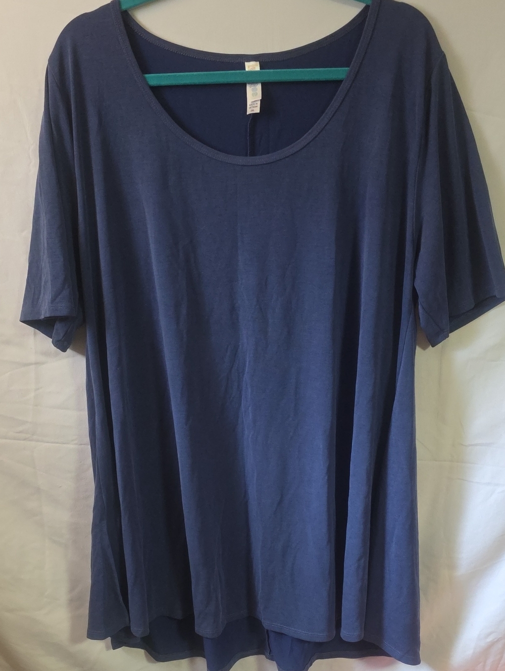 LuLaRoe Scoop Neck Tunic Top - Indigo Blue